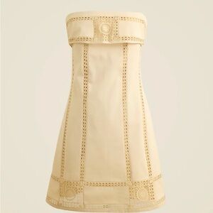J Crew Elegant Crochet Panel Dress